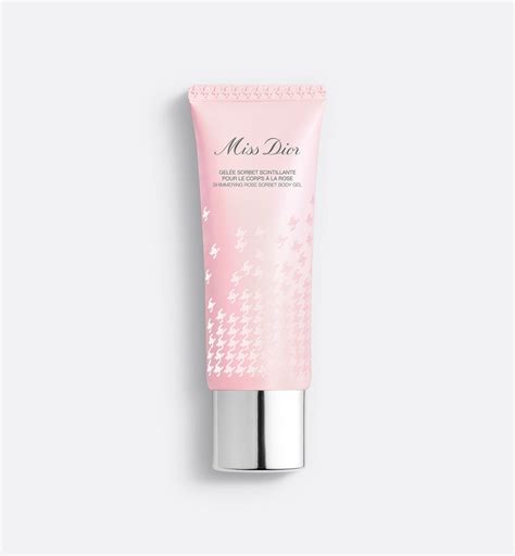 miss dior shimmering body gel|The Miss Dior Shimmering Rose Sorbet Body Gel.